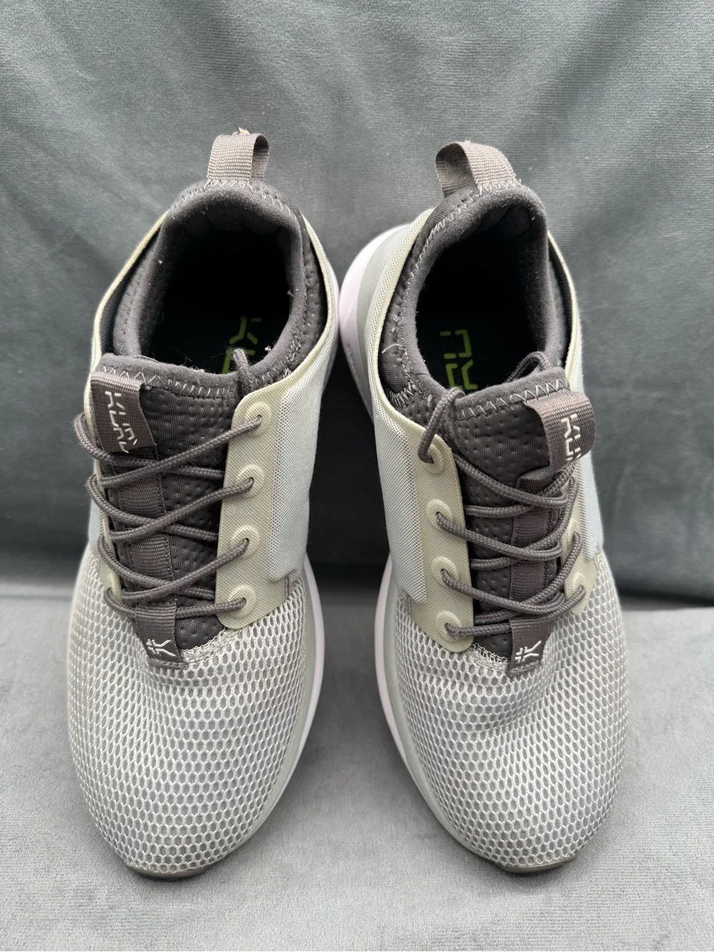 KURU Atom Sneakers Women’s Size 8 Cloud Gray White Iron Gray Walking Comfort